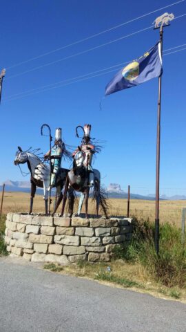 Entry to the Blackfeet Indian Reservation